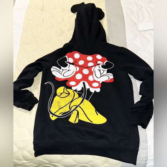 Disney Minnie Mouse Hoodie With Ears EUC SZ M - Picture 3 of 6